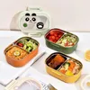 Dinnerware Multi-slot Sealing Bento Box Anti-leak Compartment Packing For Outdoor