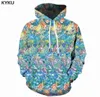 3D Hoodies Anime Sweatshirts Men Psychedelic Hooded Casual Funny 3D Printed Ocean Sweatshirt Printed Fish Hoodie Print H09094819714