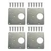1/4/6pcs de gabinete de dobradiças kit de placa de reparo Hinges Reparo armário da porta de dobradiça placas de fixação com parafusos hardware de móveis