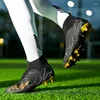 American Football Shoes Professional Original Men's Boots White Outdoor High Top Futsal Men Leather Lightweight Non-slip Soccer Man