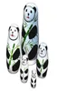 5pcsset Cute Matryoshka Russian Doll Panda Dolls Hand Painted Wooden Toys Chinese Handmade Craft Gift8841878