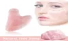 Naturalne jadeiczne gua sha scraper deska masaż róży kwarc guasha kamień na twarz szyję skóra podnoszenie Zmaraszka Zmaraszka Piękna J0329246114