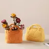 Vase Morandi Creative Ceramic Handbag Vaseシンプルな水耕花の容器新鮮な女の子スタイルの飾り