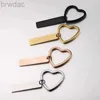 Ключевые кольца Персонализированные сердечные ключичные даты и название Love Keyring Gift для пар подруги парня -парень кольца цепочка 240412