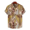 Camisas casuales de hombres Camiseta de moda Moda Tiki Blusas Camisetas sociales de lujo Polo de algodón hawaiano de alta calidad