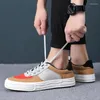 Casual Shoes Herren -Leinwand Modes Leichtes Sport Sommer Männer Mesh atmungsaktiven vulkanisierten Schuh Schnürung Mann Sneaker Arbeiten