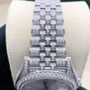 Luksusowe wyglądające w pełni oglądaj mrożone dla mężczyzn Woman Top Craftsmanship Unikalne i drogie Mosang Diamond 1 1 5A zegarki dla Hip Hop Industrial Luxurious 8788