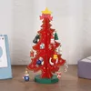 Sculpture d'arbre de Noël en bois cadeau parfait et pièce décorative pour les célébrations de Noël décoration de la maison de vacances