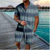 Tracksuits voor heren Rooster Punk Streetwear Hawaiiaanse vakantieknop Shirts Shirts Shorts Color Hip Hop Sets Tracksuits Casual Beach Men Clothing