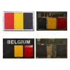 IR Infrared Spain French Germany Italy Russian UK Netherlands Flag Patches Tactical Army Military Reflective Flags Badges