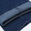 Heren jeans 2024 stretch slank fit designer hoogwaardige klassieke denim broek zomerse baggy mannen mode -elasticiteit