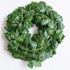 Fleurs décoratives 12pcs 2m artificiel Ivy Green Leaf Garland Plantes Vine For Home Wedding Decoration Plastic Roard String Wall Decor Fake