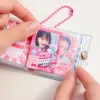 2 Inch 16 Photos Storage Book Keychain Photo Card Holder Mini Cute Holds Transparent Collector Book Binder Photocards Holder