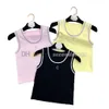 Women Gym Vest Letter Embroidered Tanks Top Letter Embroidered Sport Tops Elastic Vests