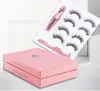 YioWio Magnetic 4pairs Full Strip Thick Eyelashes False lashes With Magnetic Eyeliner Soft Natural Fake Eyelashes DHL 5574411