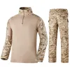 Zestawy/garnitury wojskowe taktyczne mundury szybkie oddychające ubrania kamuflaż Bombowca Koszulka ładunkowa garnitur spodnie Assualt Ubranie