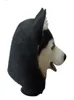 Máscaras de festa Funny Halloween truque simulação animal Husky cão cabeça Proteção ambiental Material Máscara de látex Decoração 14790390
