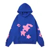 Sweat à capuche Sweat à capuche pour hommes à sweat à sweat à sweat à sweat Hip Hop Hop Hop Hood's Hoodie High Quality Forme Print Mesh Pink Sweathirt Jumper