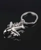 JEWELRYGIFT Aircraft Airplane Key Chain Ring Llavero Chaveiro Keyring Key Holder Keychain Airline Passenger Plane Airbus2006008