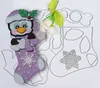 23-28CM Buty świąteczne Święty Mikołaj Snowman Dies Metal Cut Scrapbooking szablon szablonu do DIY Expossing Paper Photo Album