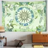 Wandteppiche Sonnenbrand -Wandteppich Wand Hänge böhmische Hippie Hexerei Mandala Ästhetik Raum für Heimatkoration