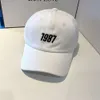 Hat à seau de godet printemps / été de top doux de baseball 1987 Edition coréenne brodée Instagram Fashion Duck Tongue Men's Men's Casual Curved Eaves Hat Trendy