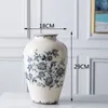 Vaser vintage kinesisk vas keramisk hantverk presentprydnader blommor porslin för bröllopsdekoration kruka jul