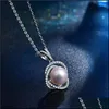 Kolczyki Naszyjnik Delikatne kołki w zawieszkach perłowych 9-10 mm duże kolczyki oblate dla kobiet w rocznicowym prezent biżuteria DRO DHKFH