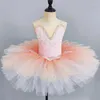 Bühnenbekleidung Ballett -Tanzkleid Girls Pettirtirt Kindertanz Kleidung Kleinkind Professionelle kleine Schwanenkostüm Tutu Gaze Rock