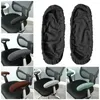 Chair Covers 1 Pair Durable Lightweight Elastic Band Solid Color Chairs Armrest Gloves Office Use Pads