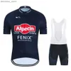 Cicling Jersey Set Nuovo 2023 Alpecin Fenix Cicling Champion Jersey Suit Pro Team Bike Shirt Ropa Ciclismo Maillot Short Seve Set Cuching Clothing L48