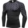 T-shirts Yel Nieuwe sportshirt met korte mouwen Men Snelle droge droge heren lopende t-shirts slang gym kleding fitness top mannen rashgard voetbal jersey