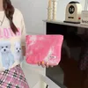 Cosmetic Bags Gradual Color Corduroy Makeup Bag Zipper Tie Dye Make Up Storage Large Capacity Lipstick