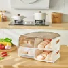 Botellas de almacenamiento Caja de huevo en forma de U Refrigerador de huevos Dispensador de equipos Bandeja de alimentos Organizador de alimentos Herramientas de cocina