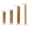 Storage Bottles Bamboo Tube Tea Box Airtight Small Container Spices Jar With Lid 4 Size