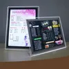 LED Milk Tea Shop menu luminoso Display board a LED Box billboard tavolo da barra per ordinamento verticale Listino prezzi