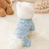 Hondenkleding Solid kleur huisdier vier poots pluche jas winterkleding comfortabeler en warmer dan beren kleding puppy schattig