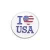 Pins Broschen US -Flagge Emaille benutzerdefinierte Statue von I Heart USA Eagle für Rucksack -Revers -Abzeichen Schmuck Geschenk Dolpe Lieferung Otgra