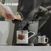 MHW-3Bomber Two-Spout Expresso Misuration Cups con manico squisiti tazze di pesatura del caffè Misurazione degli strumenti per la casa per la cucina