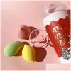 Éponges applicateurs Coton Makeup Mango Christmas Beauty Egg Set Sponge Cushion Lemon Peach Colorf Foundation Powder Pow Puff Women Drop D otyp7