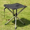 Tabouret de trépied de camping pliant tabouret de pêche portable chaise pliable pliable plage petit tabouret de trépied pour les fournitures de pêche au camp 240409