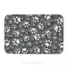 Carpets Non-slip Doormat Grey Dog Print Bath Kitchen Mat Outdoor Carpet Flannel Modern Decor