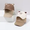 Boll Caps Cartoon Bear Sun Hats Trendy Cotton Sunscreen Snapback Hat Large Eaves Baseball Cap