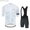 Jersey cycliste set 2024 New Pro Team Jersey Cycling Set Mens PNS Summer Bike Uniform Uniform Ropa Ciclismo Maillot Hombre Bicyc Clothing Suit L48