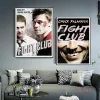 Fight Club klasyczny film Brad Pitt Boks Film plakat płótno malarstwo HD drukowane zdjęcia sztuki ściennej