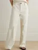 Jeans para mujeres Alta cintura recta 2024 Papladetas de cordones de Lace-Up Femenino Temprano Autumn Pantalones de mezclilla de color sólido decorativo