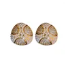 Stud Earrings Zircon Pearl Half Round French Elegant Fashion Jewlery For Women