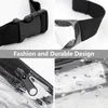 Taillenbeutel Sommerbeutel PVC klarer wasserdichte Geleegürtel für Mädchen Walk Hund transparent lässiger Fanny Pack