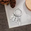 Anelli Jewellera Nome personalizzato Boy Girl Keychains con portata inossidabile a barra inossidabile Incisione personalizzata per bambini per uomini