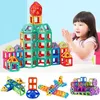 Blocos de brinquedos de descompressão 168pcs Tamanho médio Designer magnético Conjunto de ímãs Magnet Blocos Montar brinquedos educacionais de construção de tijolos para crianças 240412